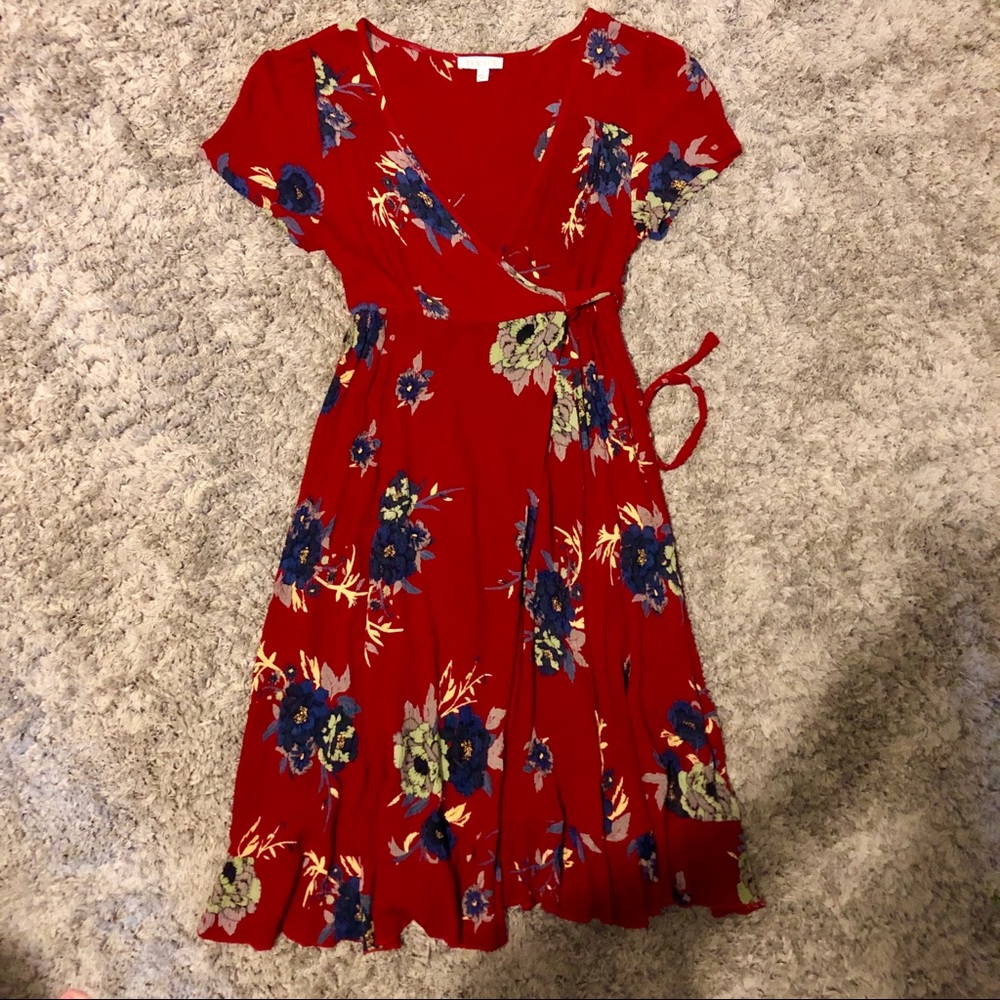 Red Wrap Dress